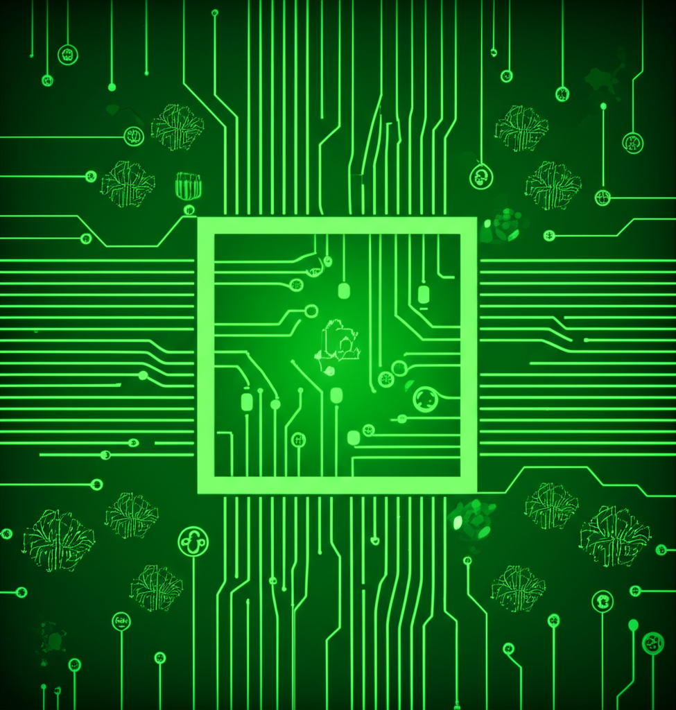 AI business transformation illustration